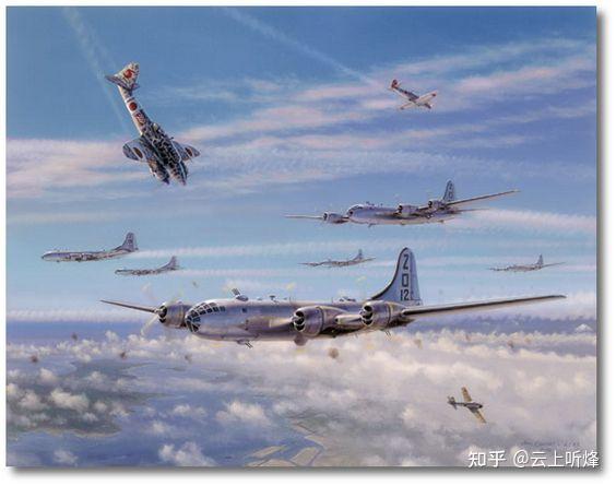 即便遭遇到日本陆军航空兵的二式"屠龙"等高空截击机,b-29型战略轰炸