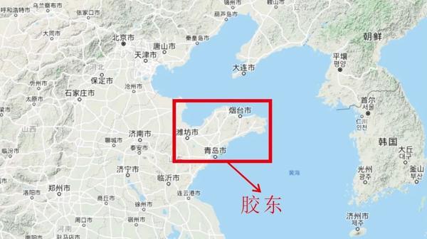 胶东地区地理位置图