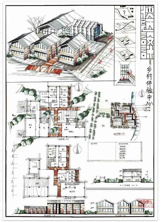 橡皮等自带郑州大学建筑学近年快题真题:2004社区活动中心建筑设计