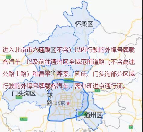 限行区域扩大11月起外埠车辆禁止驶入北京二环内