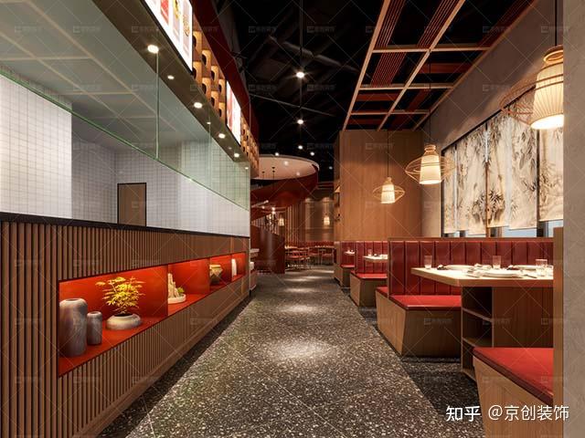 新中式-蜀小捞火锅店设计-京创装饰作品