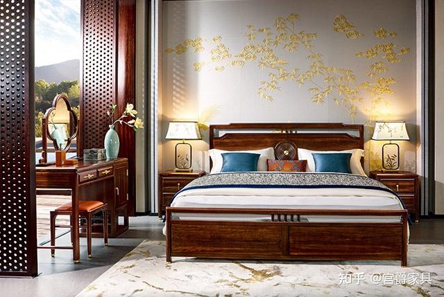 新中式家具睡眠不好要睡红木床分享挑选实木床的办法