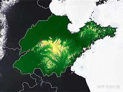 平原居多的山东地形