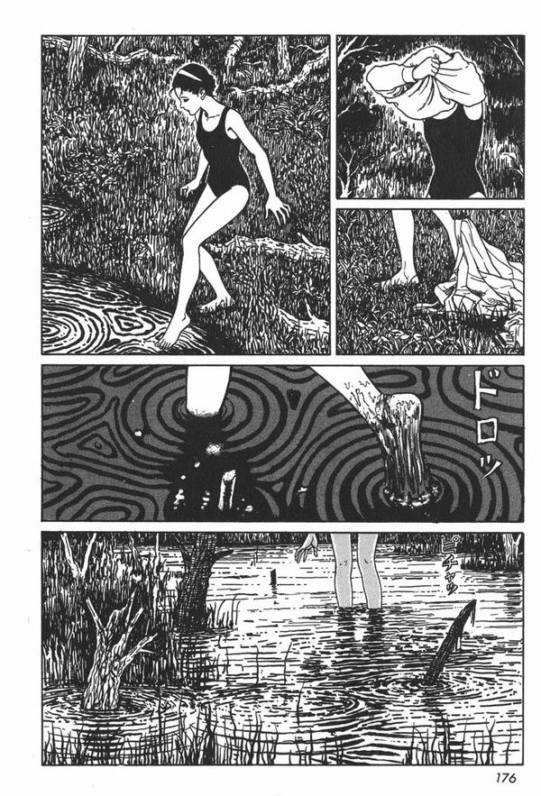 原作伊藤润二,转载于[伊藤润二恐怖漫画][六.双一恣意的诅咒][4.