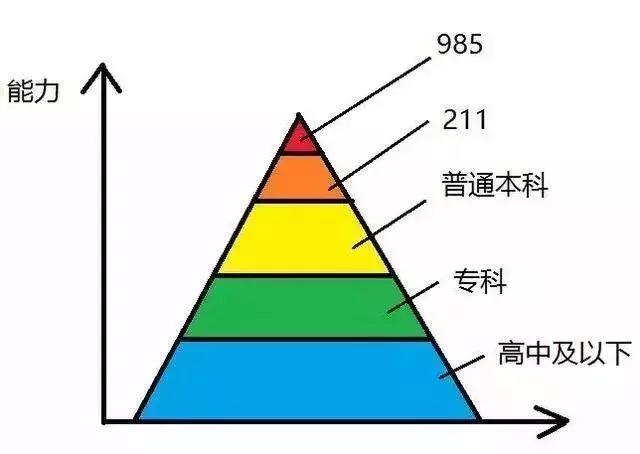 学历教育的金字塔