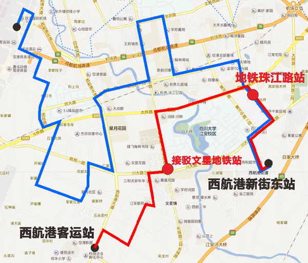 双流多路公交接驳6,8,17号线!快收藏!
