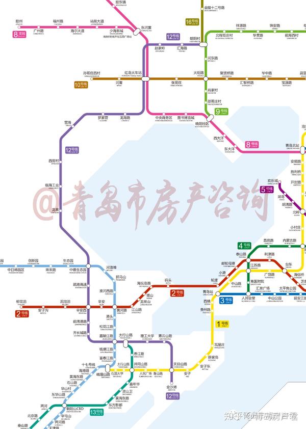 最新!青岛地铁规划线路大变动!你家会成地铁房吗?