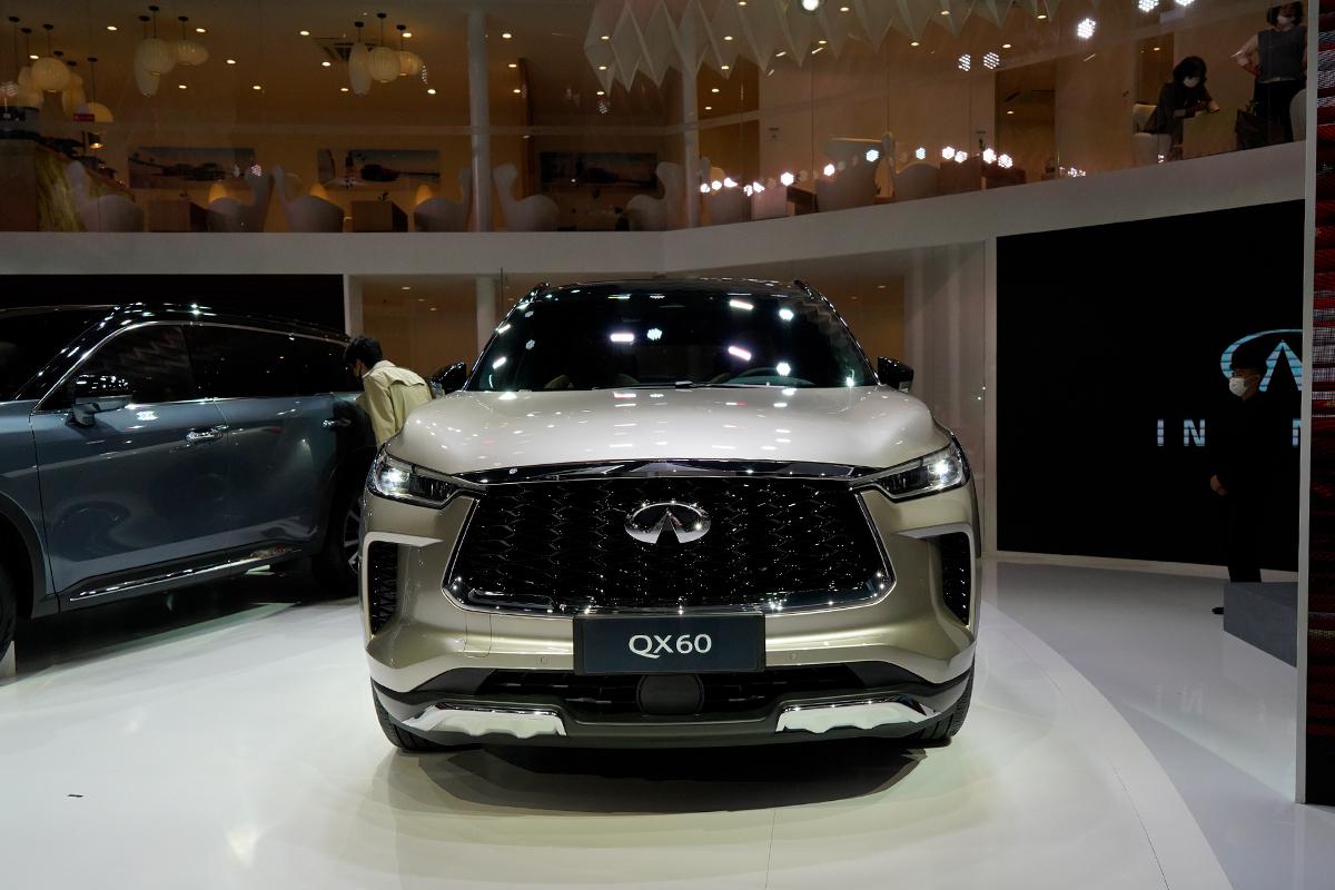 2021广州车展实拍英菲尼迪qx60国产版