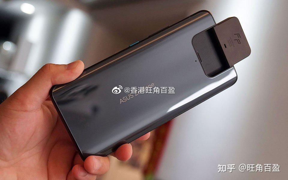 华硕zenfone8flip黑色实拍图翻转摄像头