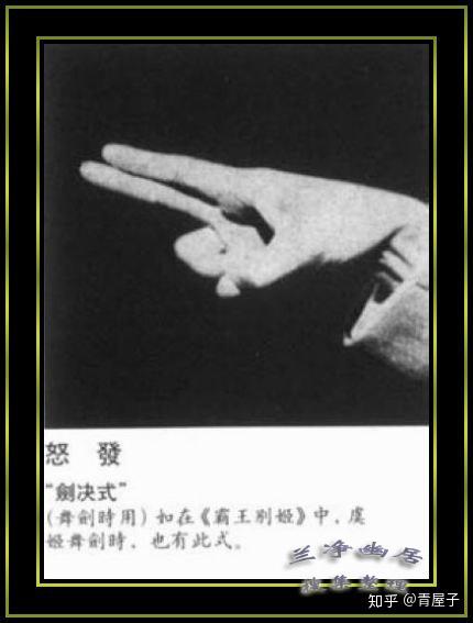 梅兰芳的"怒发"手势.非常漂亮.http://blog.sina.com.