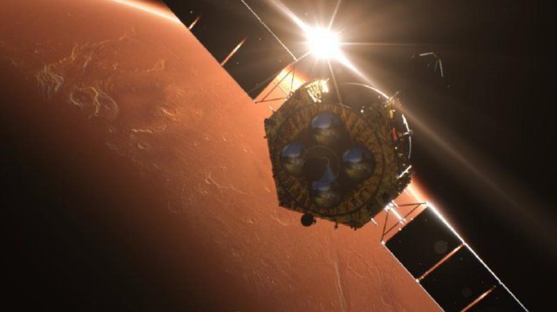 "天问一号"探测器成功实施近火制动 进入火星停泊轨道