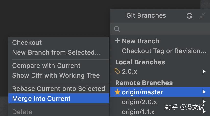 git merge branch_name git rebase branch_name合并代码示例示例一