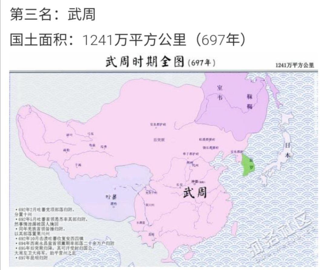 武周的领土面积究竟有多大