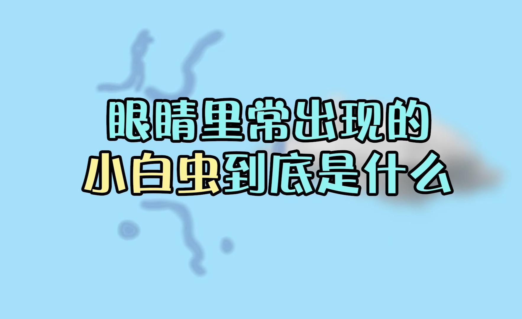 怎么形容呢,有点像白色的小虫子,也有点像一滴滴的透明物体.