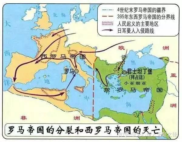 罗马帝国大衰退期 中世纪欧洲大分裂 西汉帝国大一统战略之一 西汉陵