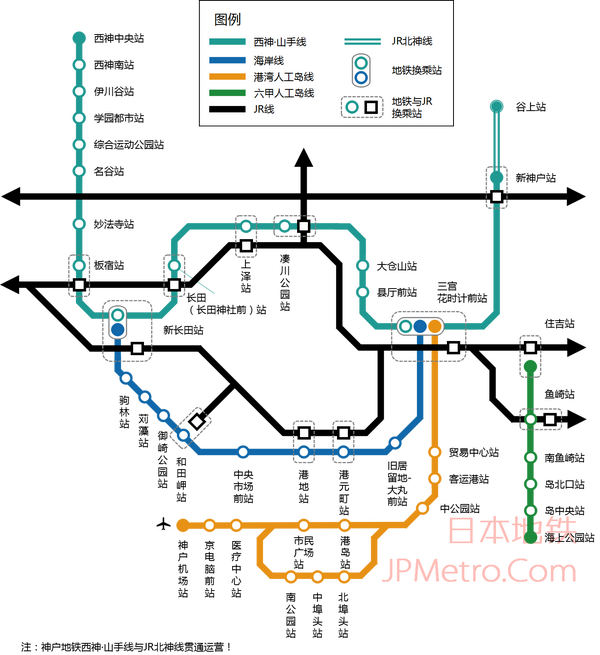 为什么日本地铁图里有jr线?