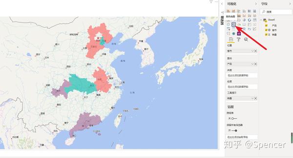 power bi可视化(地图)