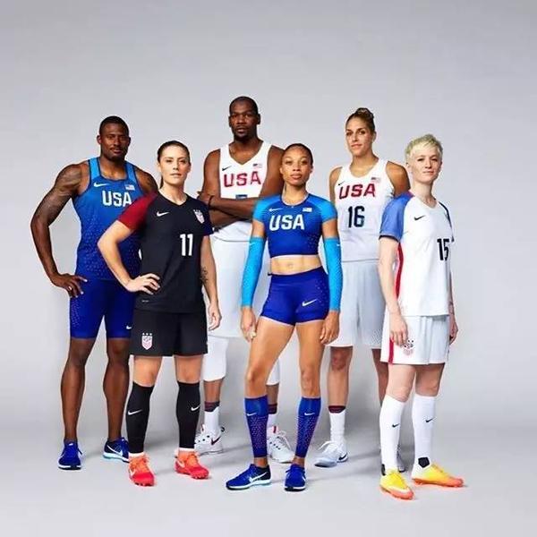 nike发布了多国的奥运球衣,杜兰特,易建联,艾琳娜-戴尔-多恩等人出席