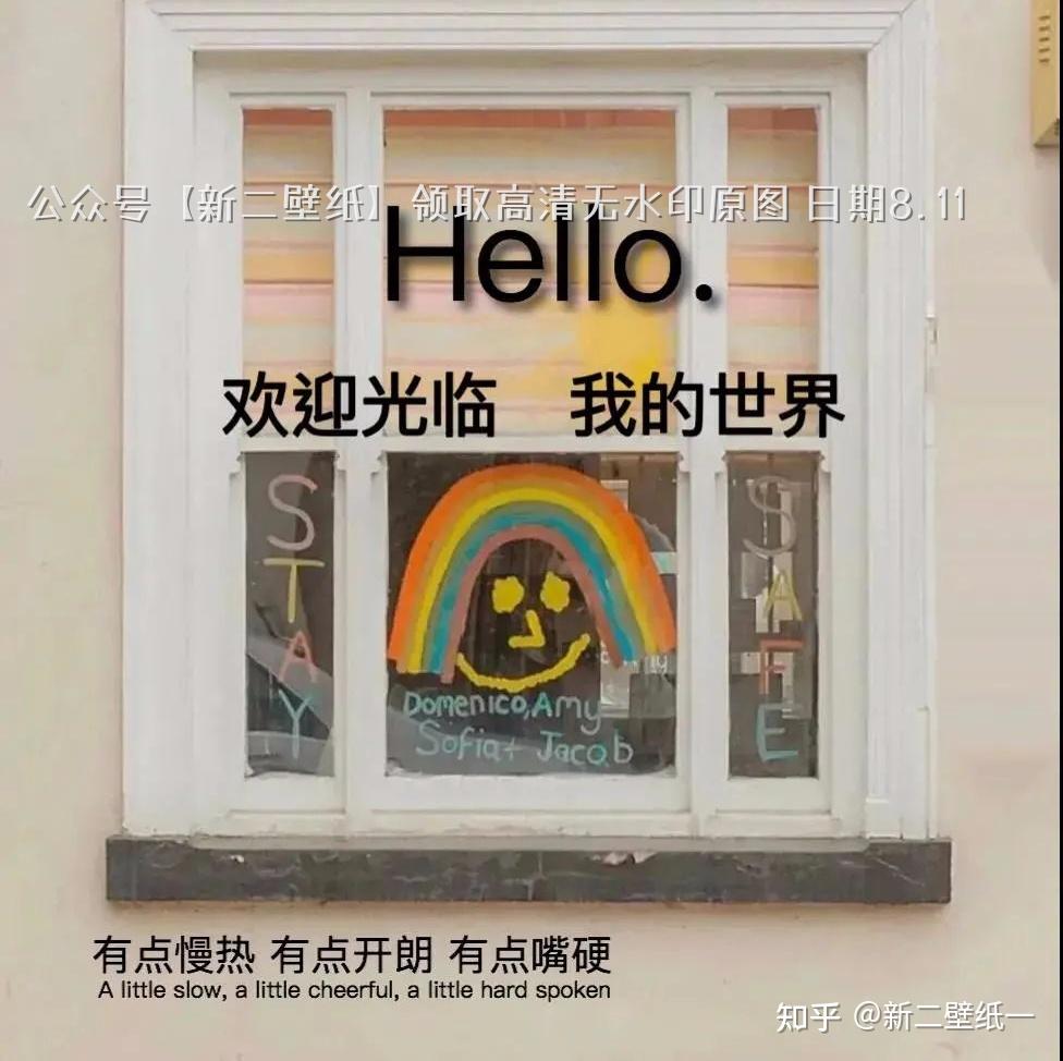 hello欢迎光临我的世界有点慢热有点嘴硬图片抖音热门朋友圈封面壁纸