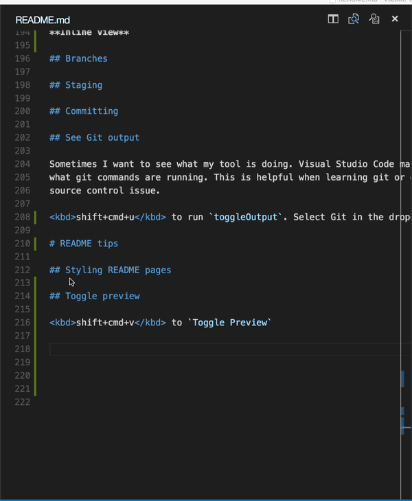 同侧预览 markdown 文件 ctrl   k v