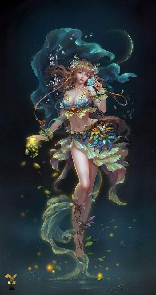 精美电脑cg魔幻风格美女