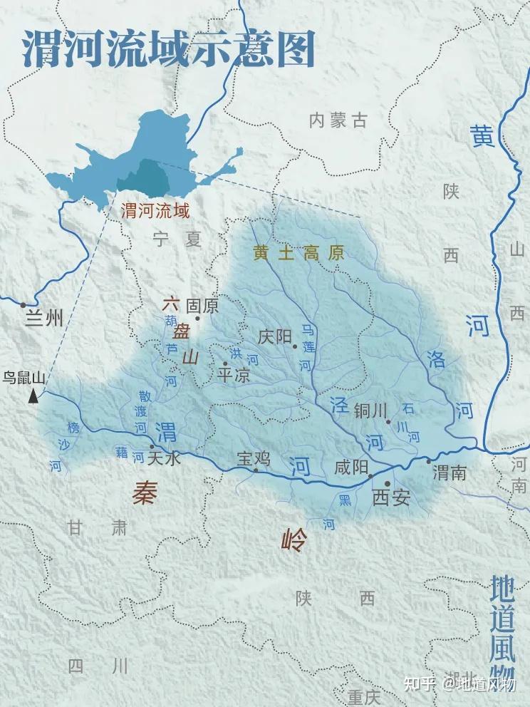 渭河位于黄河流域中心,也是华夏文明的"心脏地带".