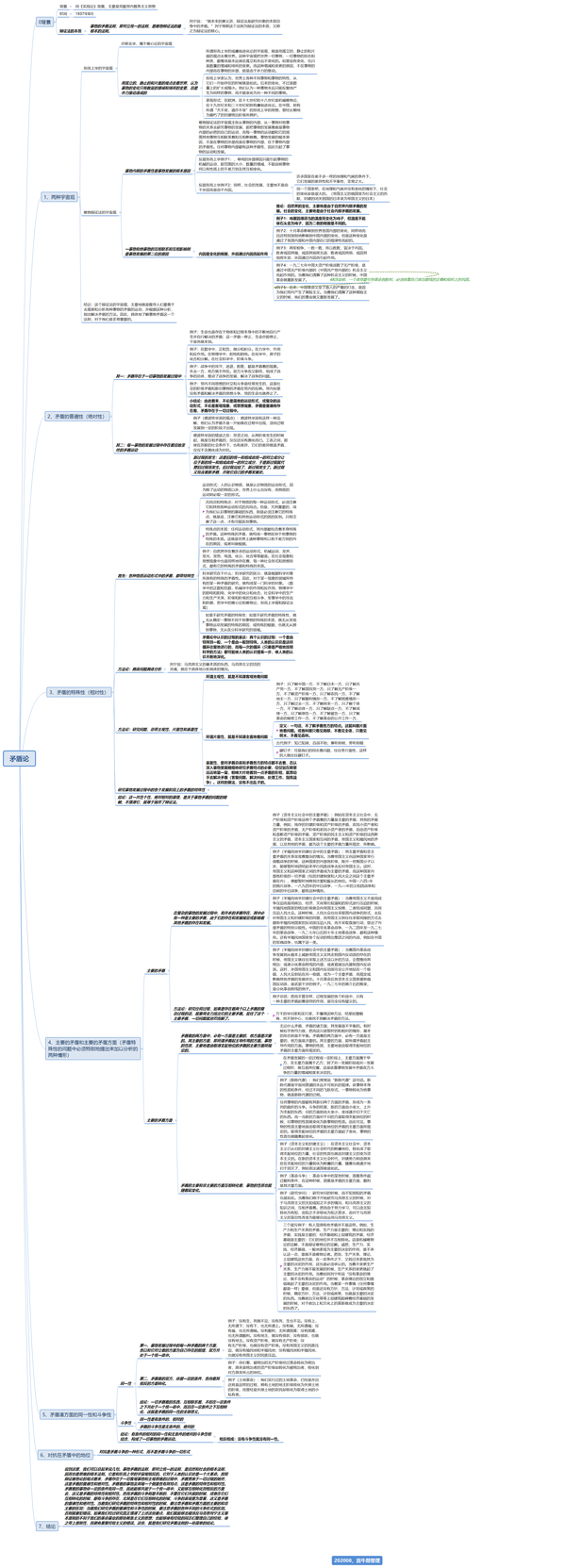 《毛选·矛盾论》思维导图
