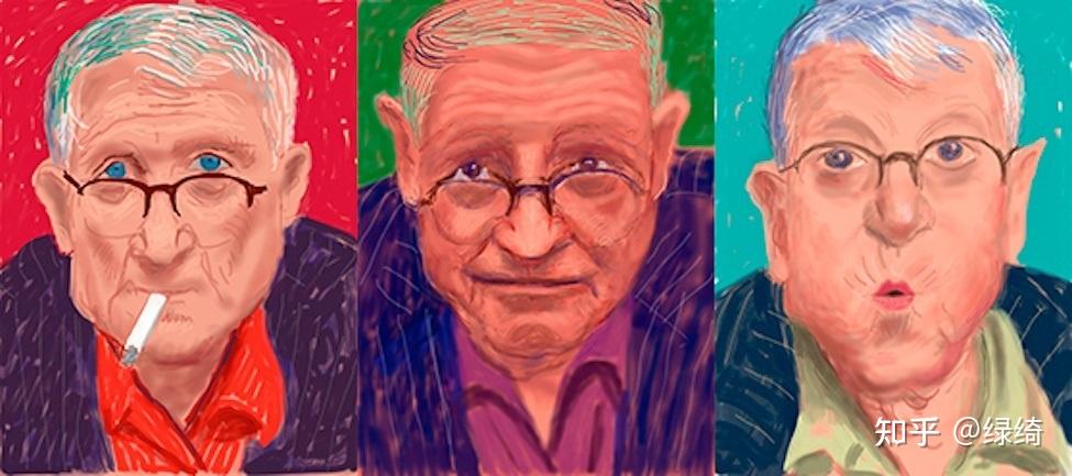 大卫霍克尼davidhockney自画像里的秘密