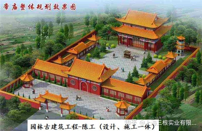 寺庙山门古建木结构加工大殿寺院设计图3d动画明清设计施工