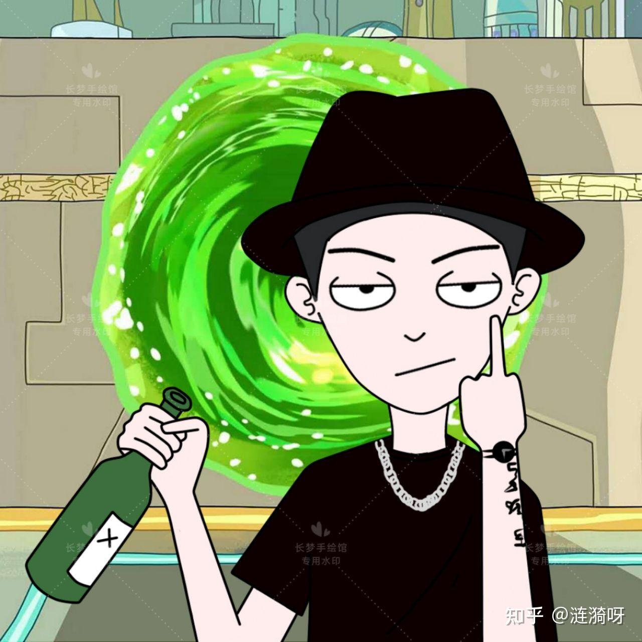 瑞克和莫蒂情侣头像闺蜜头像