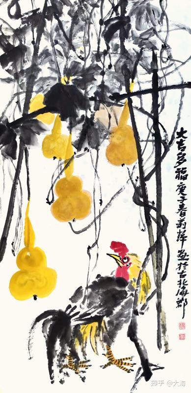 画家韩丽萍花鸟画组图