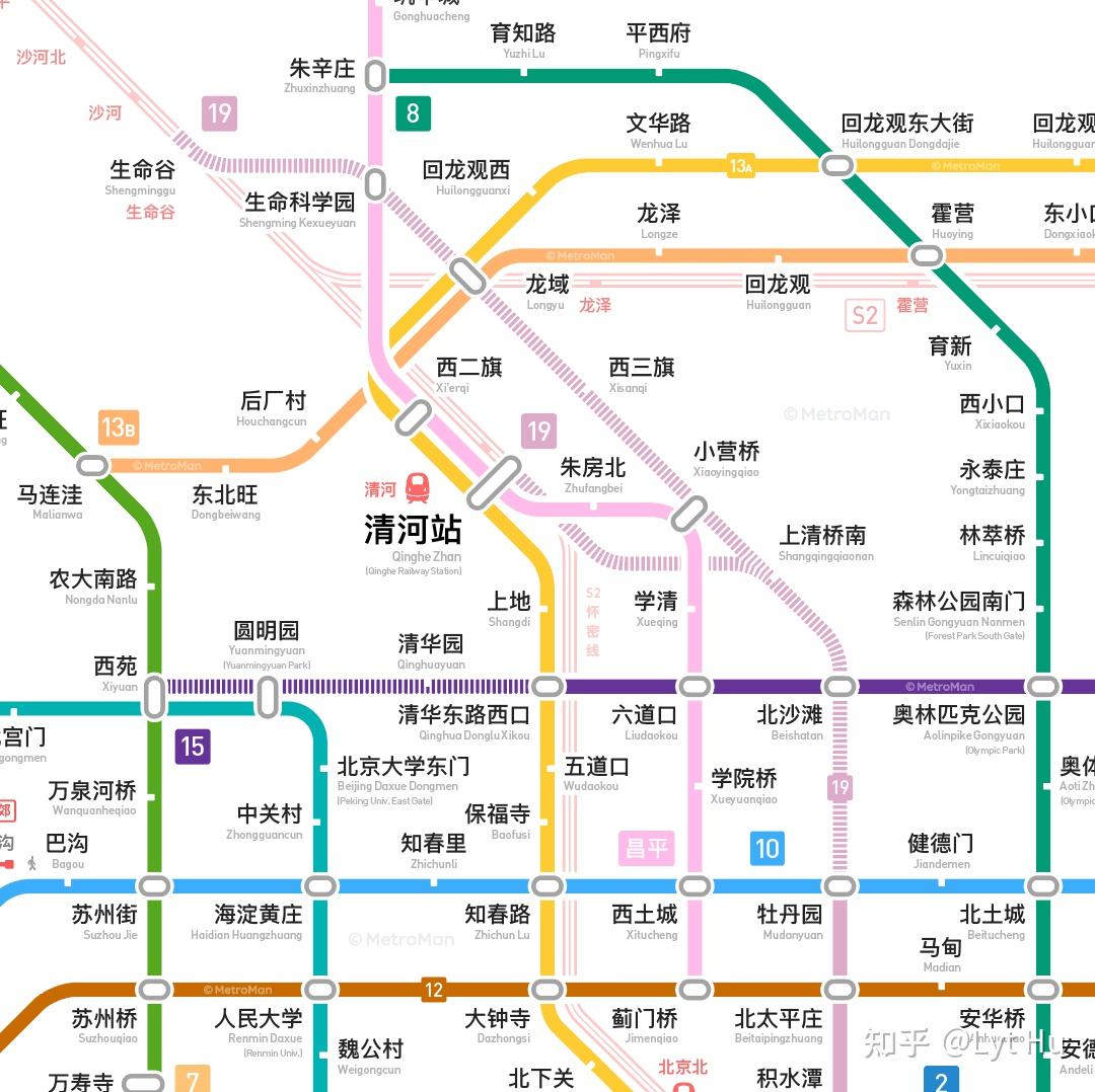 北京轨道交通线路图三期规划