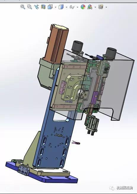 数模】组装hsg机构设备(凸轮机械手机构)3d数模图纸 solidworks设计