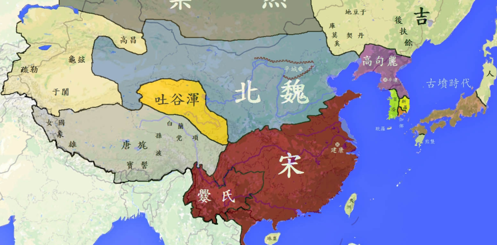 【史图馆】中国历代疆域变化30 刘宋代晋 北魏崛起