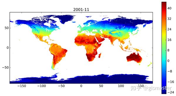 全球全年地表温度演变图
