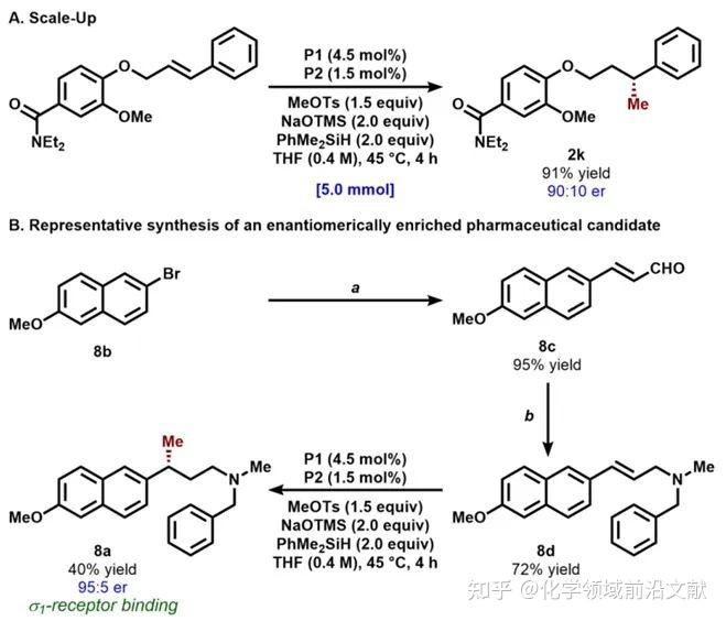 JACS氢化铜催化的对映选择性烯烃氢甲基化 知乎