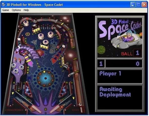 大部分人对弹珠机的认知都来自于windows xp自带的3d弹珠机游戏——3d