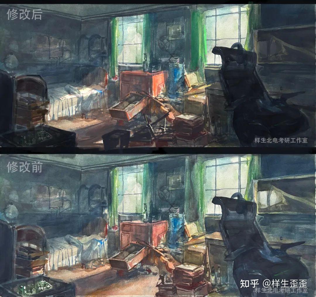 北京电影学院电影美术创作和电影视觉设计考研电影气氛图创作时容易