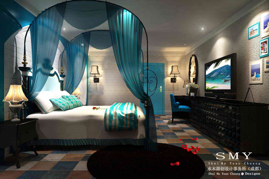 资阳水木源创个性化的设计酒店客房