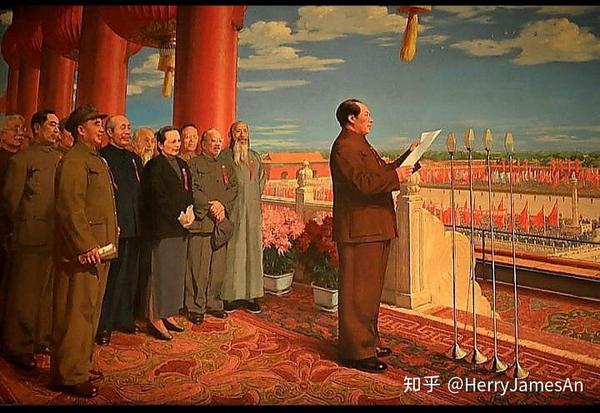 1949年10月1日,中华人民共和国成立,标志着中国人民站起来了!