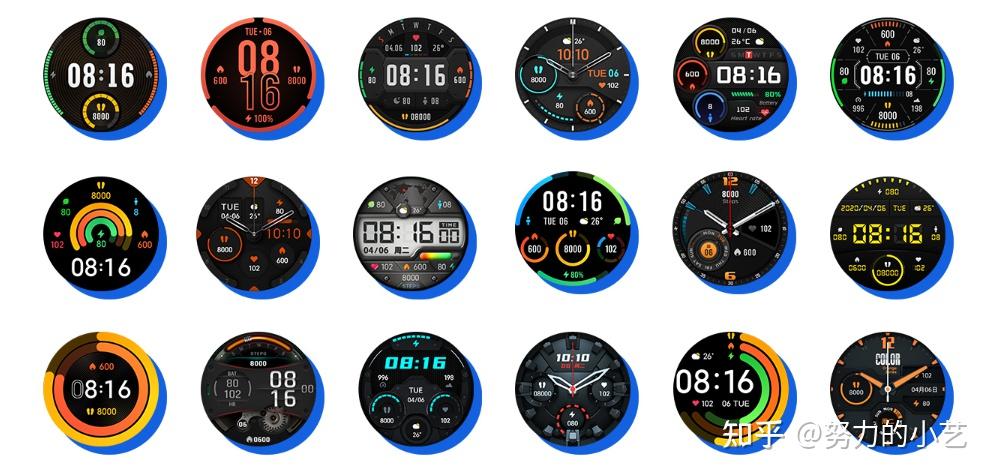 小米手表 color 的表盘商城,一共有 120 多款表盘,而且还在不断更新.