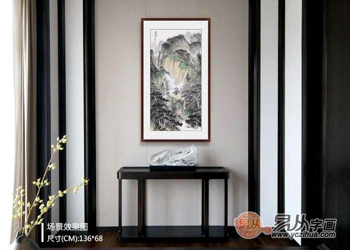 玄关墙上挂什么画风水好招财运的山水画当为首选