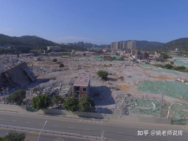 龙东村拆迁后航拍