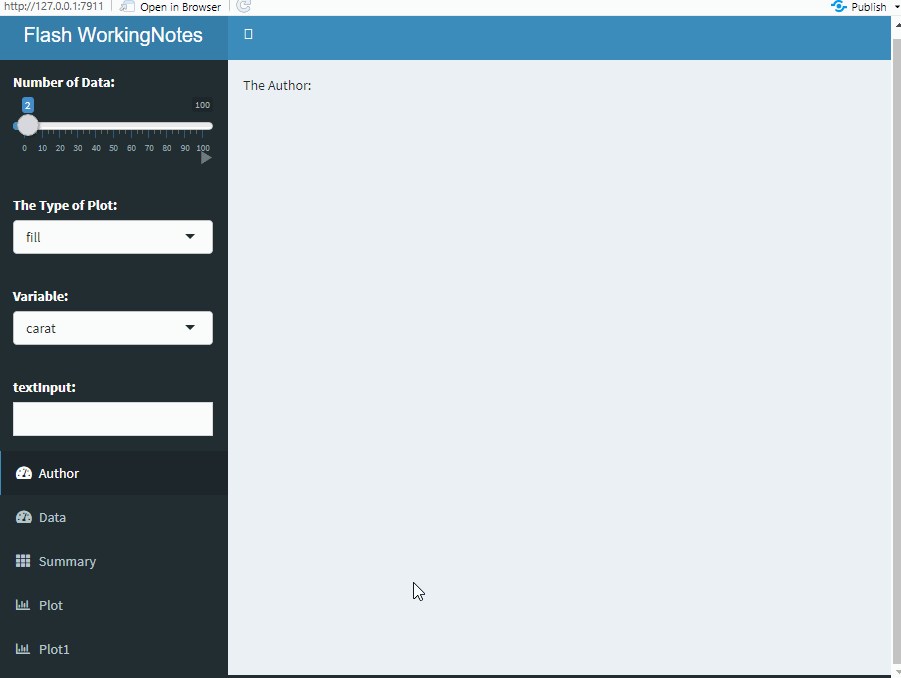 r语言shinydashboard系列三侧边栏菜单项