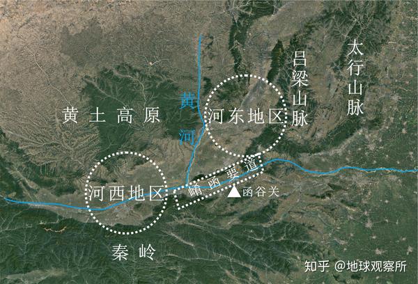 从地形上来看函谷关,北侧的吕梁山和太行山阻击了六国从北进攻的