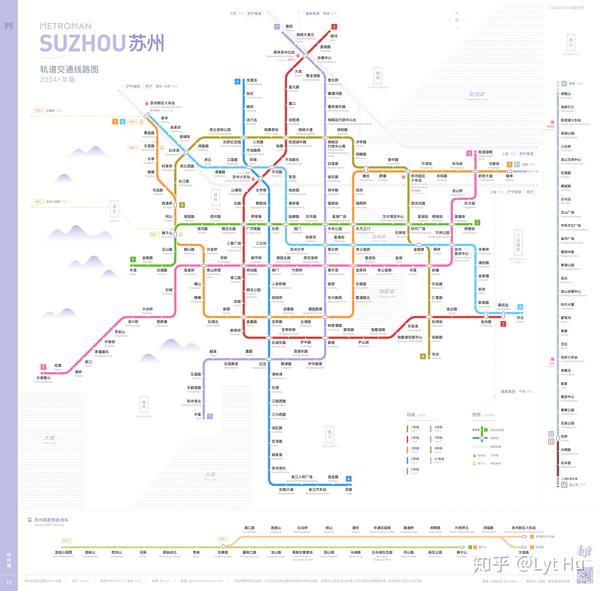 苏州轨道交通图 2024 / 2019