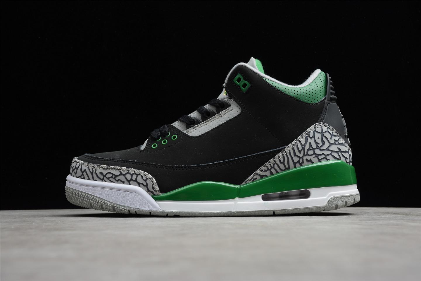 AirJordan3,airjordan1 乔丹air jordan 3 pine green 松绿爆裂纹水泥篮球鞋