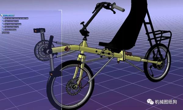 【其他车型】mantis erb卧式自行车3d数模图纸 stp格式