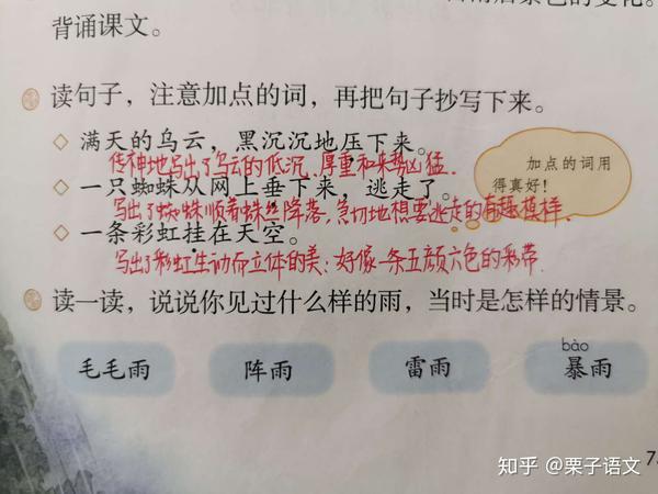 二年级《雷雨》知识点多又碎,这份知识清单帮孩子学得