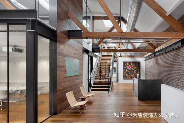 60平米复式办公室装修,200平米两层复式装修 复式楼办公室装修效果图 两层